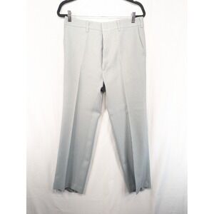 Vintage Haggar‎ Light Gray Dress Pants Pleated Front Front Trousers 33x31